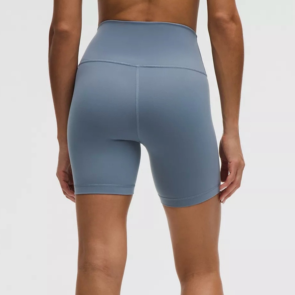 NWT Lululemon Wunder Train High-Rise Short 6" in Steel Blue - Picture 2 of 7